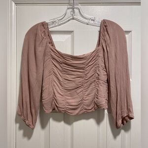 L.A. Hearts blush pink crop top Small